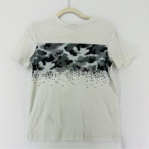 Urban Pipeline Camo Graphic T Shirt Youth Boys Size Large White